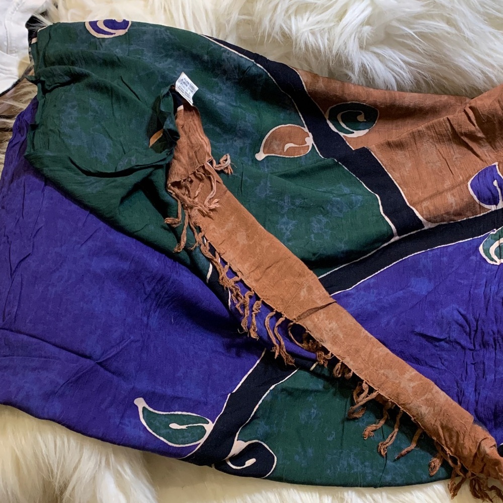 Colorful Fringe Scarf
